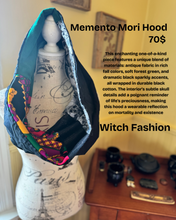 Load image into Gallery viewer, Memento Mori Witch Hood
