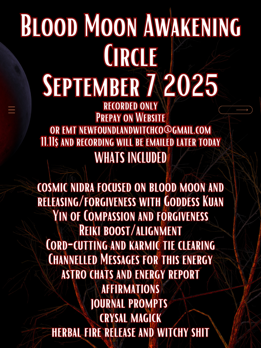 Blood Moon Cosmic Nidra Release Circle