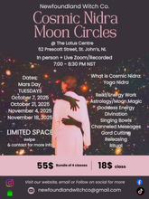 Load image into Gallery viewer, Cosmic Nidra Moon Circles - 4 Class Bundle
