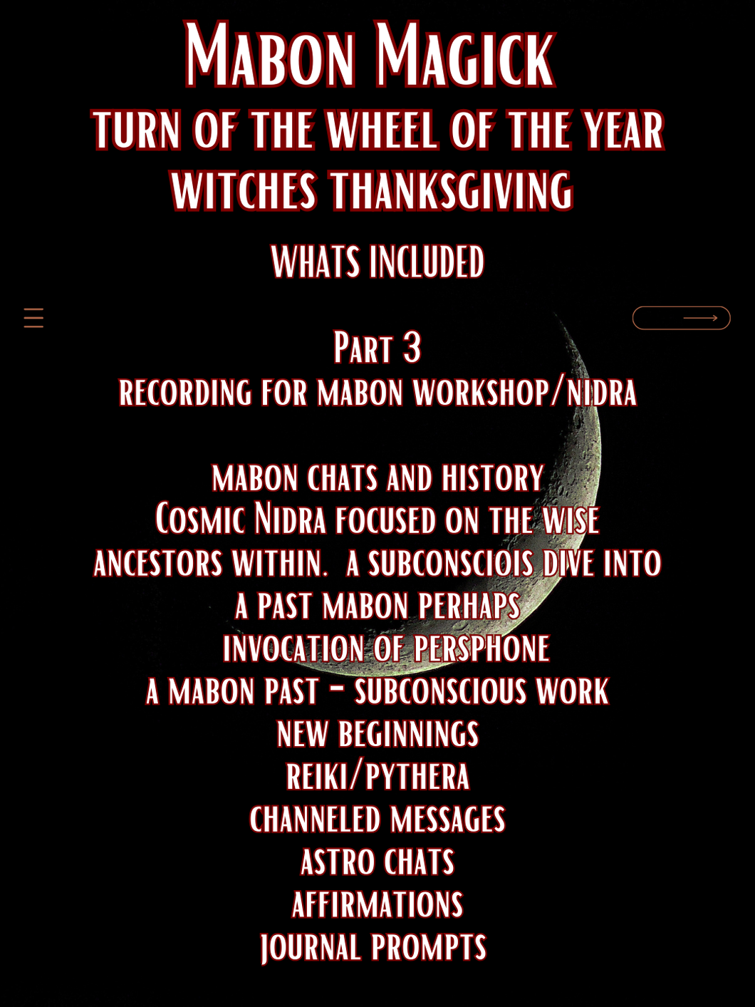 Mabon - Witches Thanksgiving - Part 3 of 3 - Circle