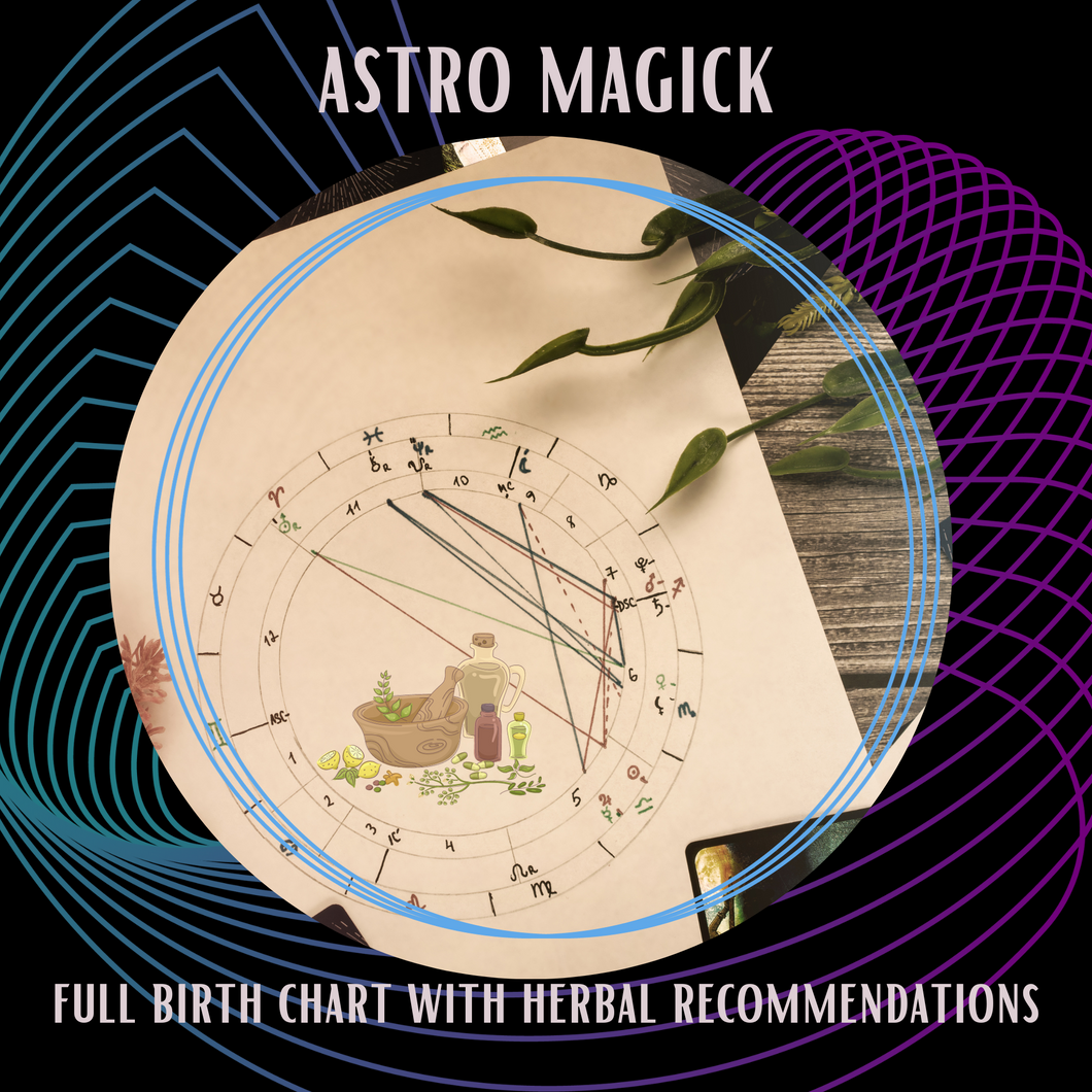 Astrology Birth Chart w. Herbal Recommendations