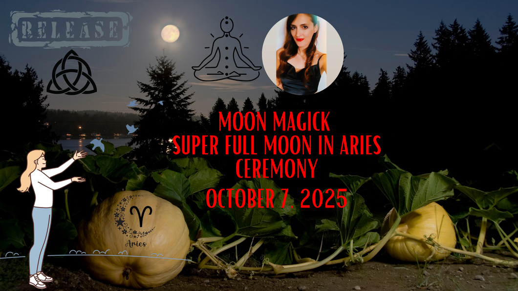 Aries Supermoon Moon Circle