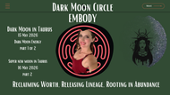 Dark Moon in Taurus Recorded Circle  ONLY 1 VIDEO