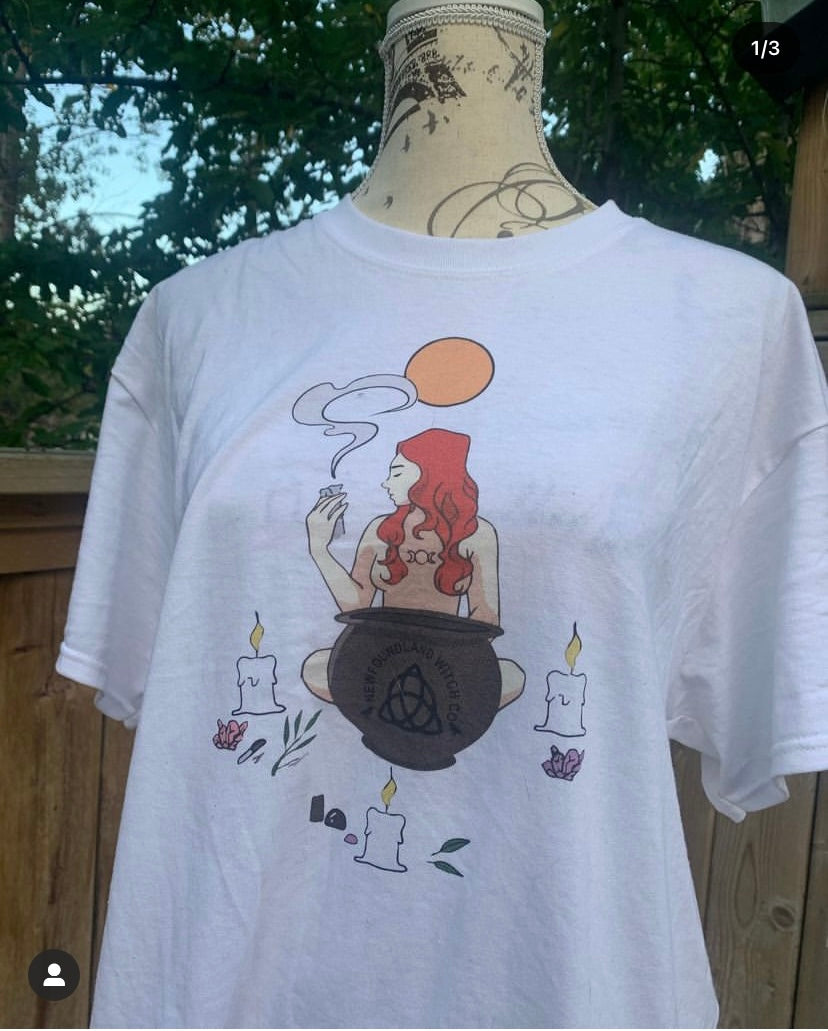 Customizable Full Moon Witch Tee